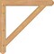 Ekena Millwork Traditional Craftsman Smooth Bracket, Western Red Cedar, 3 1/2"W x 34"D x 34"H BKT04X34X34TRA04SWR - alternate 2